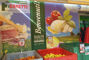 decorazione di interni - supermercato