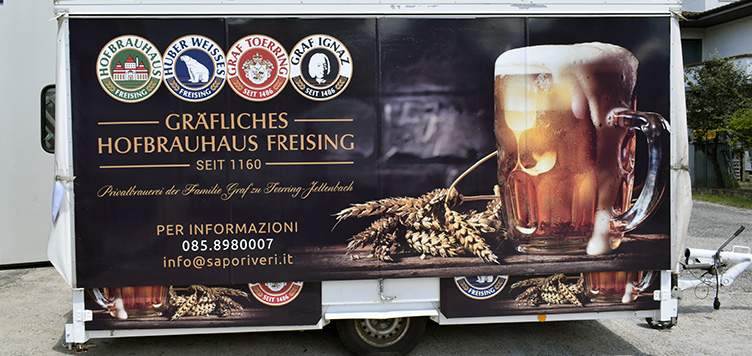 decorazione rimorchio birra - car wrapping